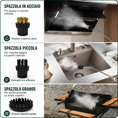 Pulitore a Vapore ad Alta Pressione 2500W